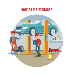 Car Maintenance Service Concept