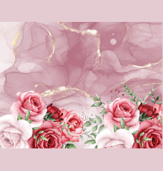 Romantic Floral Background Maroon Flower