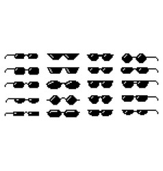 Black Glasses Pixel Art Icons Boss Sunglasses 8