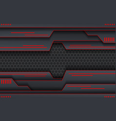 Futuristic Red And Black Background Design