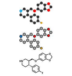 Paroxetine Antidepressant Drug Ssri Class Molecule