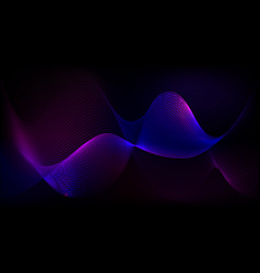 Sound Wave Blue Tech Pattern Background Neon