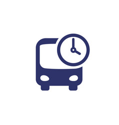 Bus Schedule Icon On White