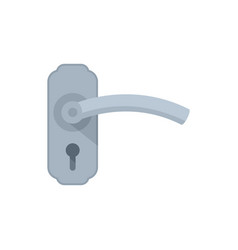 Door Handle Keyhole Icon Flat Knob Lock