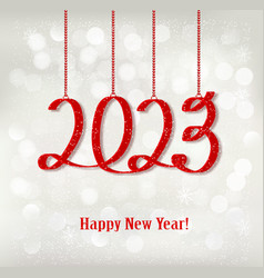 2023 New Year Holiday Background With Red