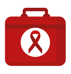 First Aid Kit With Hiv Day Ribbon