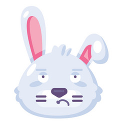 Rabbit Sorrowful Expression Facial Emoji