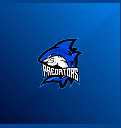 Angry Shark Logo Esport Team Design