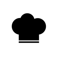 Chef Hat Icon On White