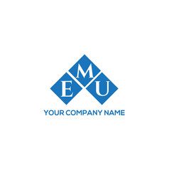 Emu Letter Logo Design On White Background