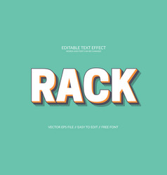 Rack Eps 3d Text Effect