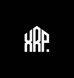 Xrp Letter Logo Design On Black Background