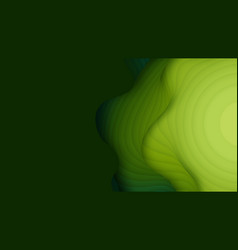 Green Paper Layers 3d Abstract Gradient Papercut