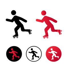 Abstract Skating Icon