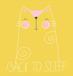 Back To Sleep Cat