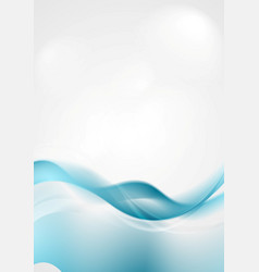 Bright Blue Wavy Background Design