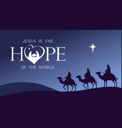 Jesus Is The Hope Of World Nativity Scene