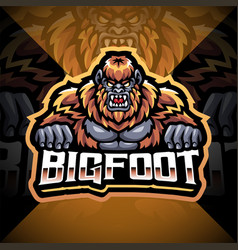 Bigfoot Esport Mascot Logo Design