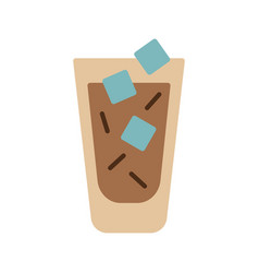 Iced Coffee Flat Clipart