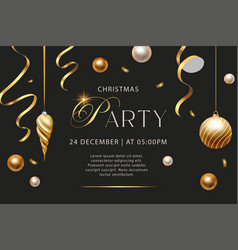 Merry Christmas Party Poster Holiday Club