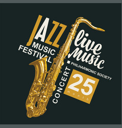 Poster For Jazz Music Festival And Live Music