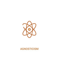 Agnosticism Concept 2 Colored Icon Simple Line