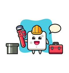 Character Sugar Cube As A Plumber