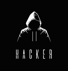 Hacker Logo Computer Guy In A Hoodie