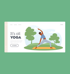 Yoga Poses Outdoor Stretching Landing Page