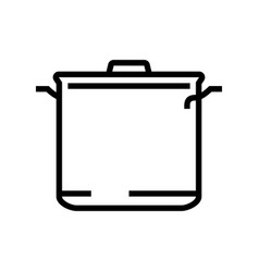 Kitchenware Pot Cooking Line Icon