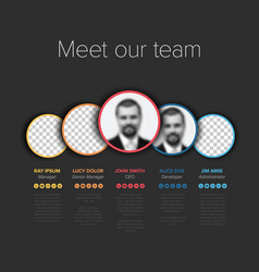 Meet Our Company Team Modern Dark Presentation