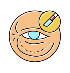 Blepharoplasty Surgery Color Icon