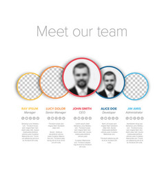 Meet Our Company Team Modern Presentation Template