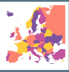 Political Map Of Europe With Cities