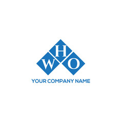 Who Letter Logo Design On White Background