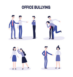 Office Harassment Bully Men Mocking Victim