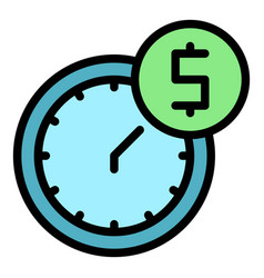 Online Money Icon Flat