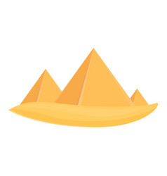 Travel Pyramid Icon Cartoon Cairo Sand