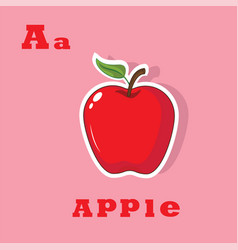 Apple Flashcard Alphabet