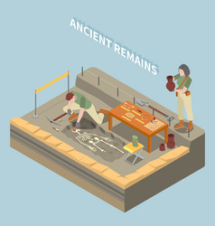 Archeology Isometric Concept