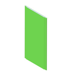 Green Drywall Icon Isometric Wall