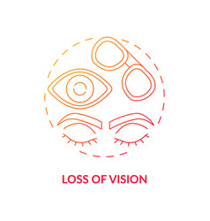 Loss Of Vision Gradient Concept Icon