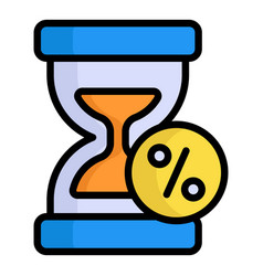 Sale Time Color Outline Icon Shopping