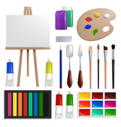 Art Painting Tools And Accessories Isolated