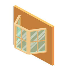 Bay Window Icon Isometric Style