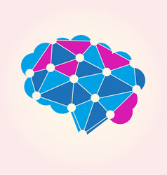 Brain Icon Abstract Logo Technology Tech