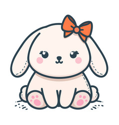 Cute Female Bunny Rabbit Clip Art