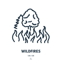 Wildfires Icon Fire Flame Forest