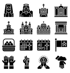 Holy Week Related Solid Icon Set 2