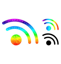 Polygonal Wi-fi Access Point Icon